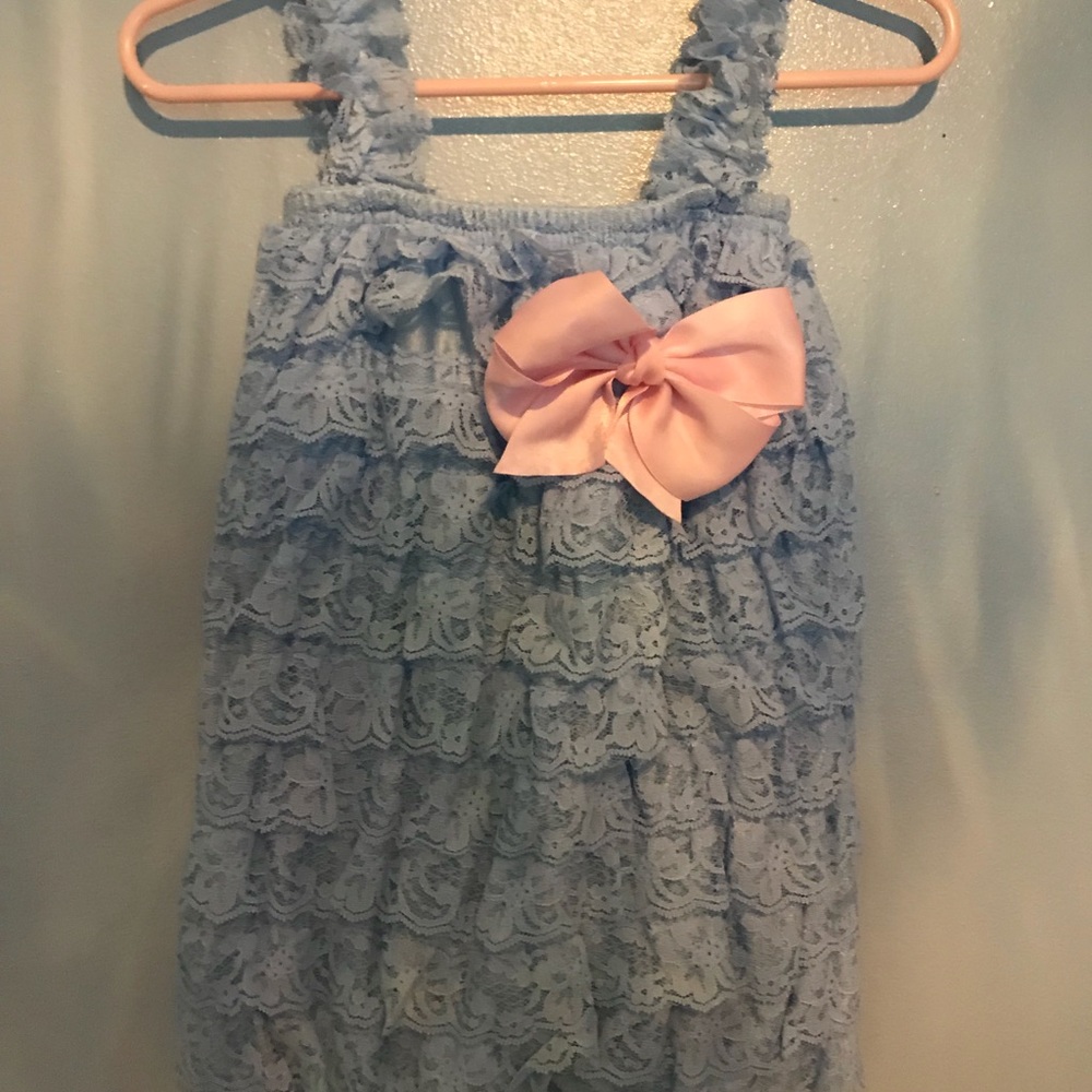 Light blue romper size 12 months
